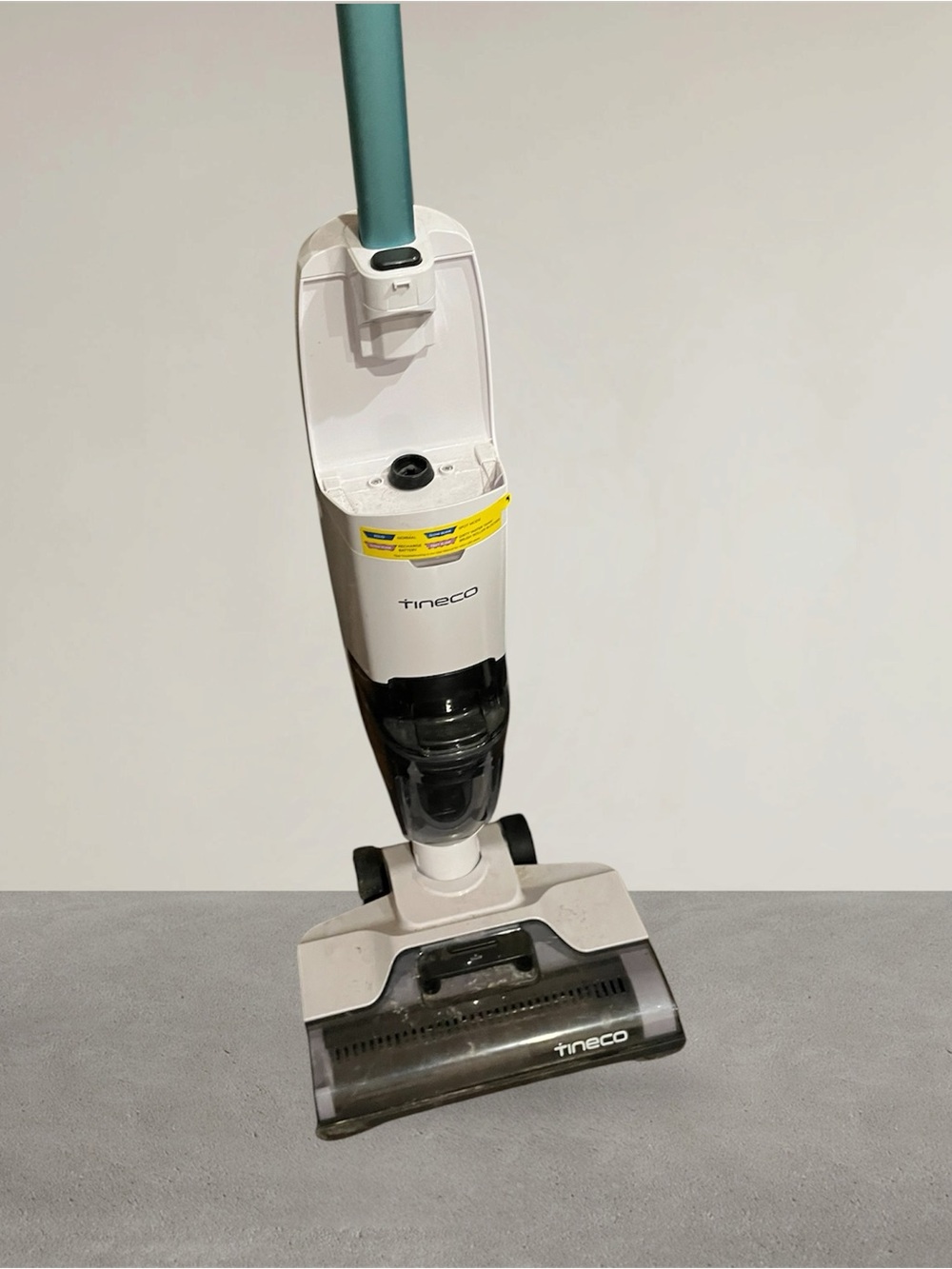 Tineco Cordless Stick Vacuum in White and Teal